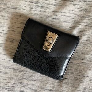 Marc By Marc Jacobs | Black Leather Wallet with Gold Accent